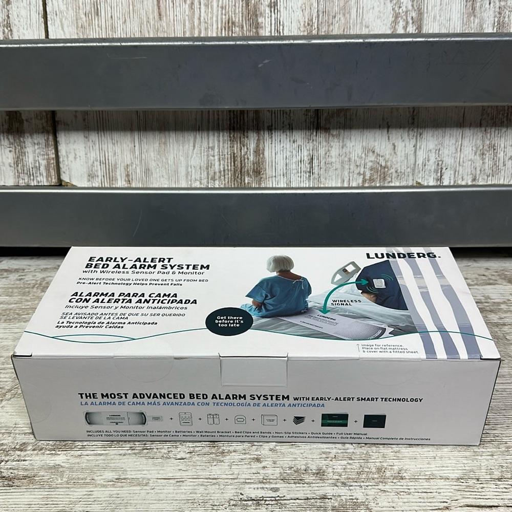 LUNDERG Early-Alert Bed Alarm System with Wireless Sensor Pad & Monitor